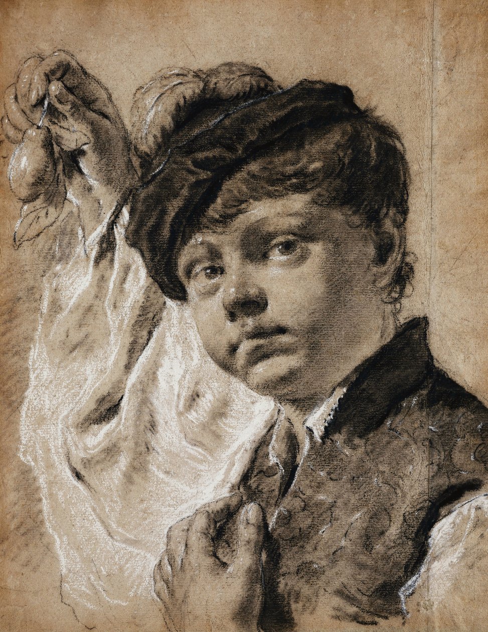 En pojke som håller en citron, av Giovanni Battista Piazzetta