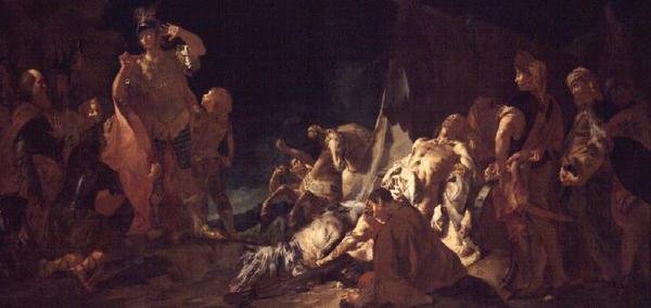Darius död av Giovanni Battista Piazzetta