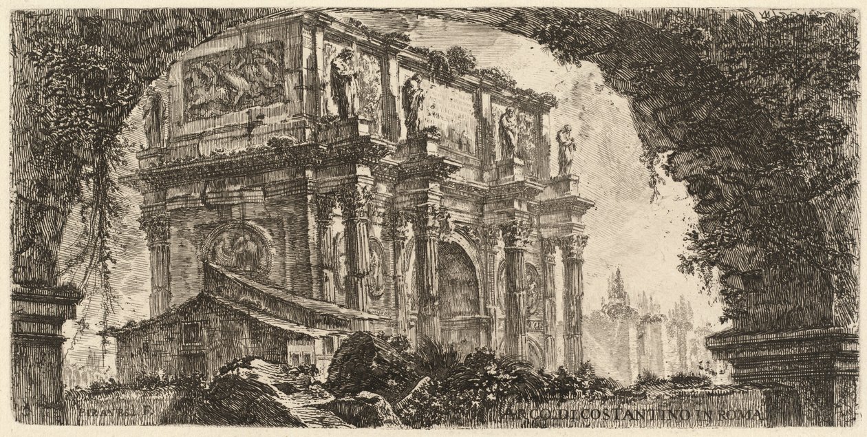 Konstantins båge av Giovanni Battista Piranesi