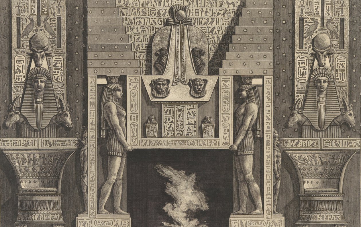 Skorstensstycke i egyptisk stil..., 1769. av Giovanni Battista Piranesi