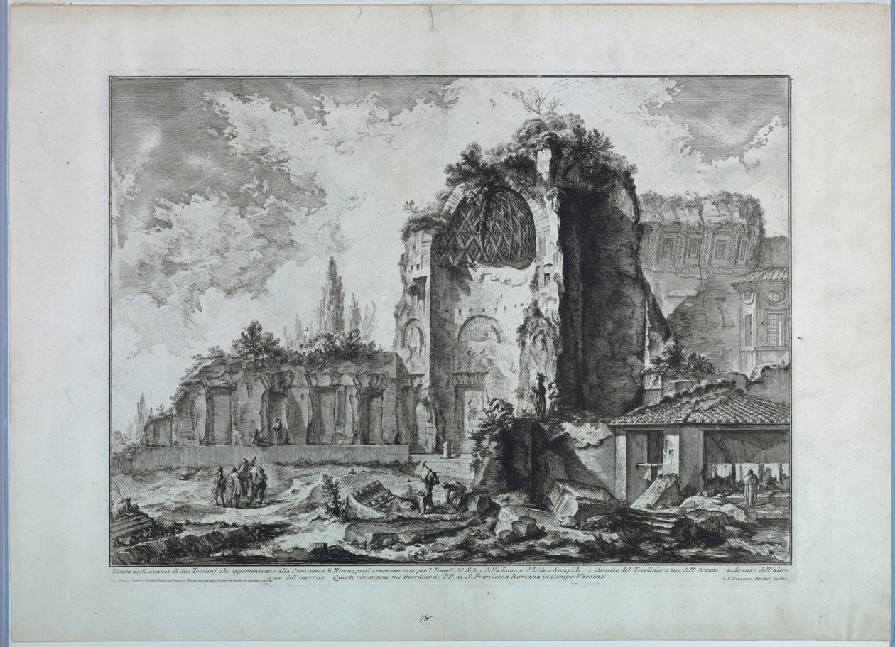 Venus tempel i Rom av Giovanni Battista Piranesi