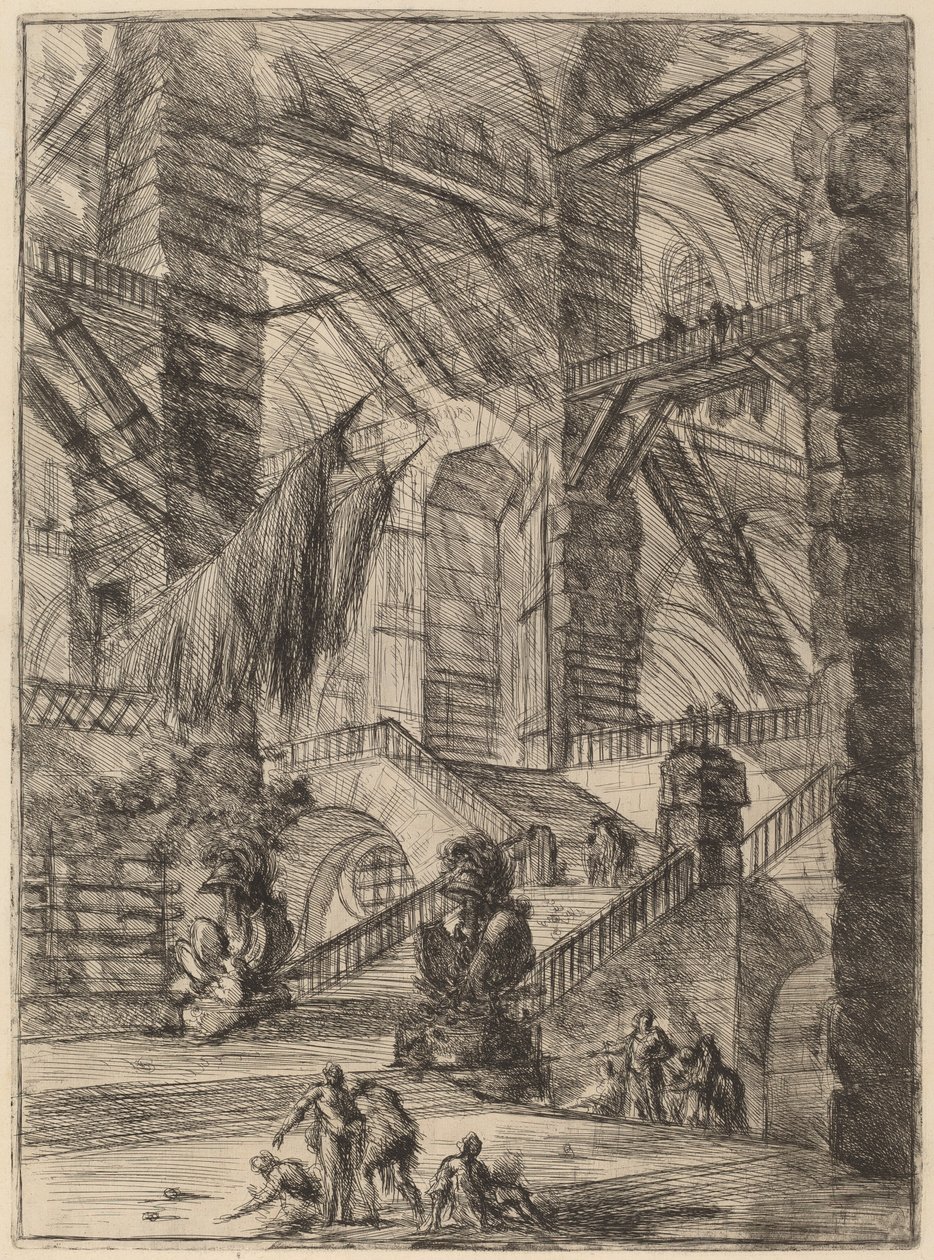 Trappan med troféer av Giovanni Battista Piranesi