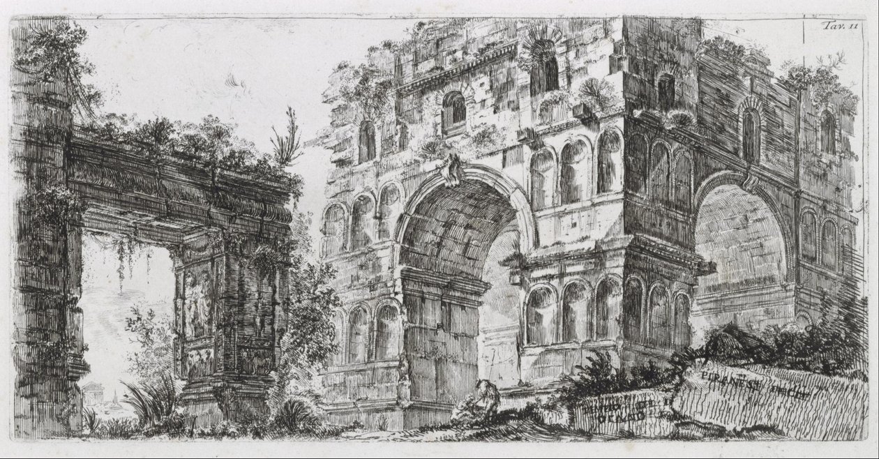 Dianas tempel av Giovanni Battista Piranesi