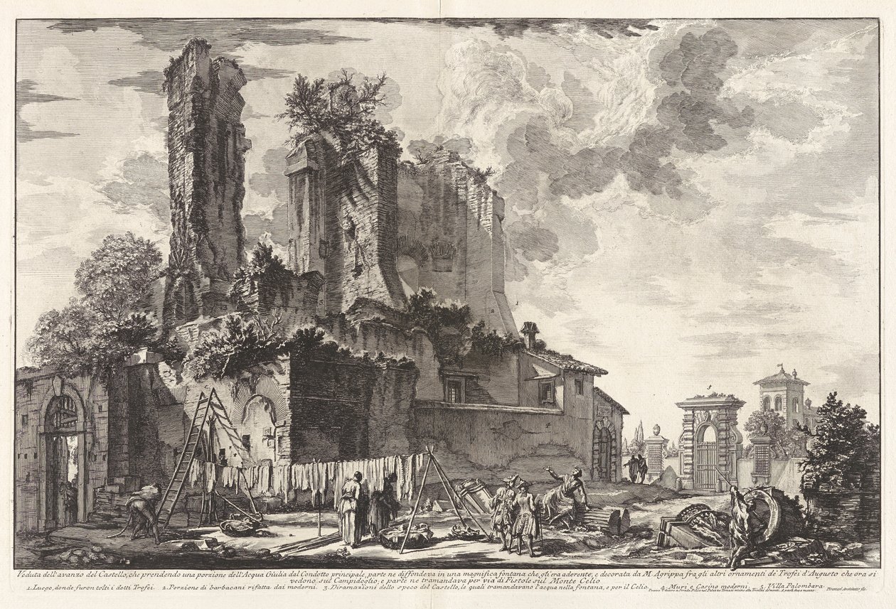 Utsikt över av Giovanni Battista Piranesi