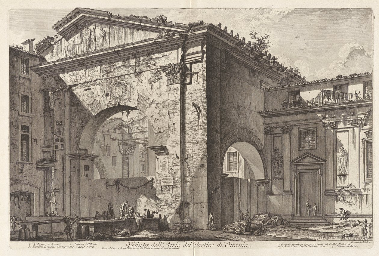 Utsikt över av Giovanni Battista Piranesi