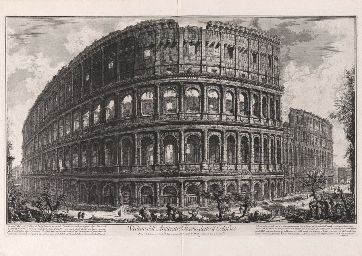 Utsikt över av Giovanni Battista Piranesi