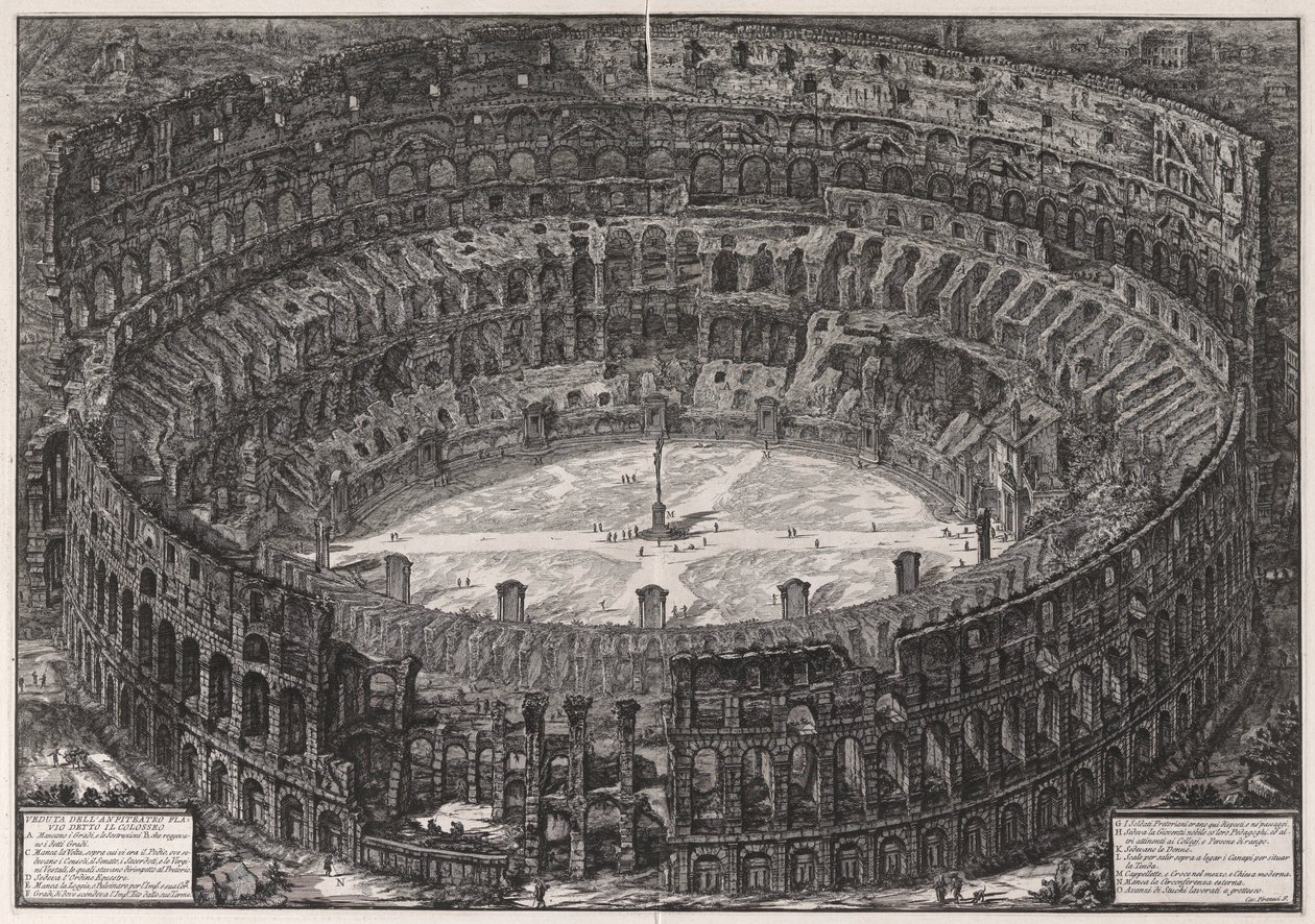 Utsikt över av Giovanni Battista Piranesi
