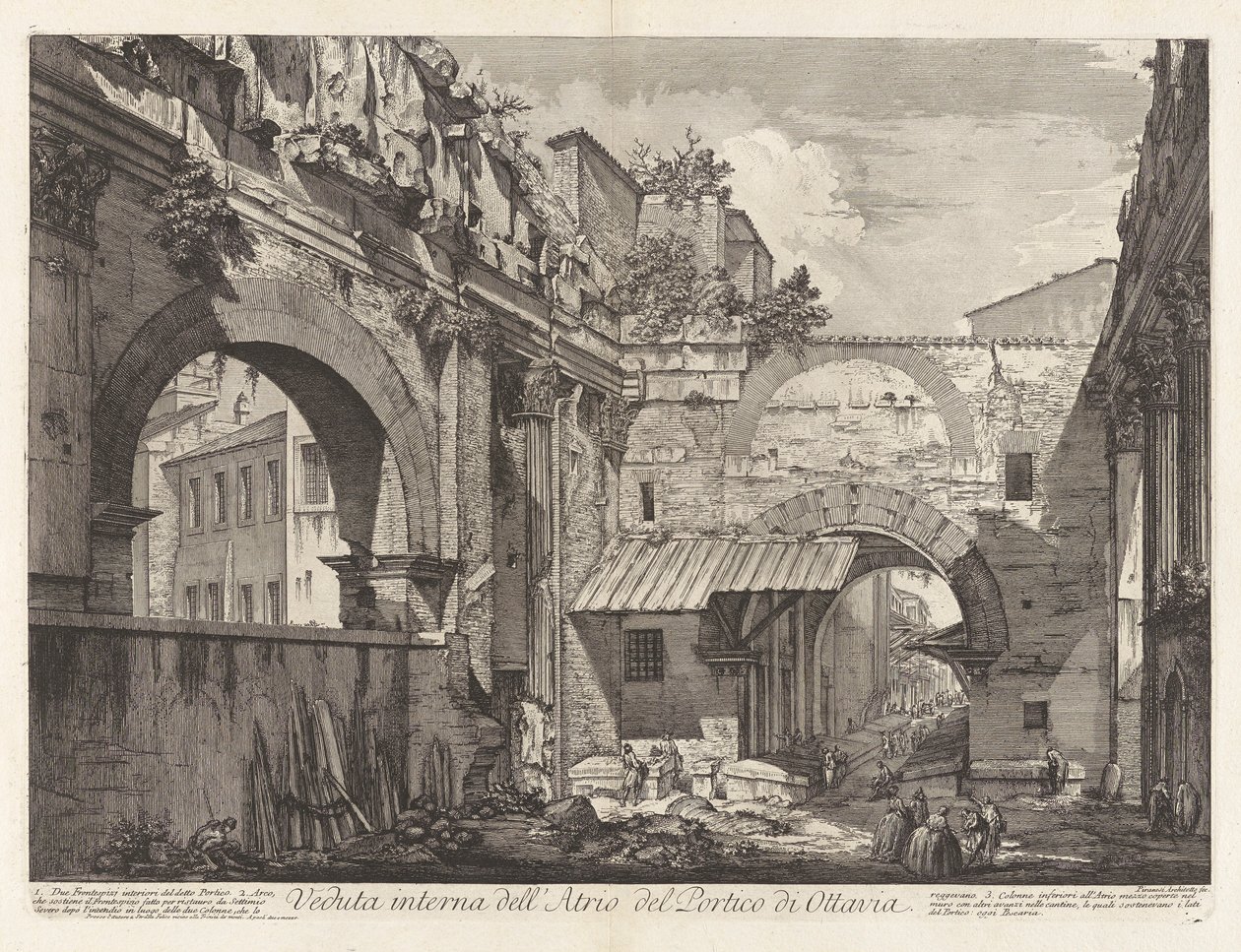 Invändig vy av av Giovanni Battista Piranesi