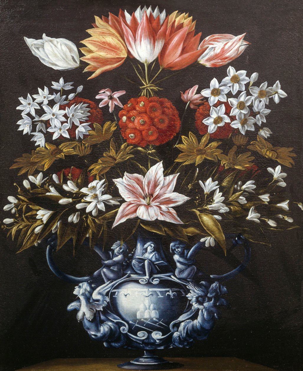 Vas med blommor av Giovanni Battista Recco