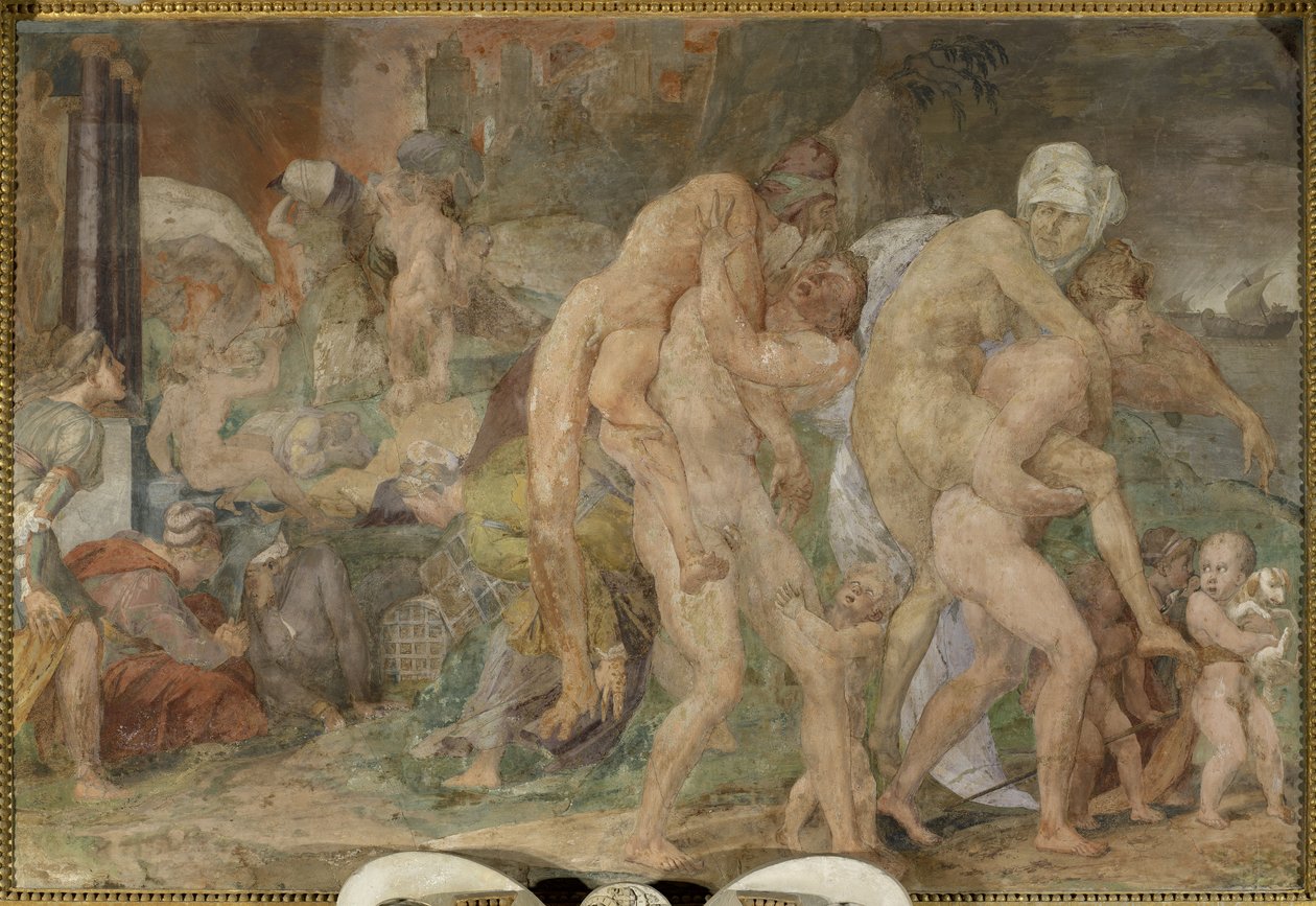 Tvillingarna i Catania av Giovanni Battista Rosso Fiorentino