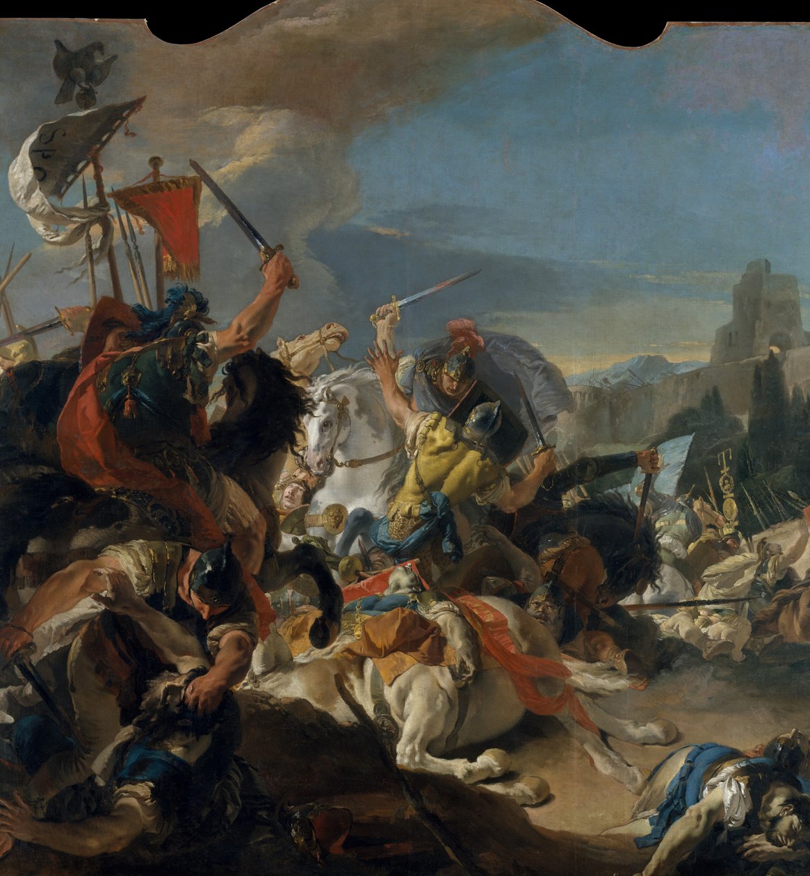Slaget vid Vercellae, 1725-29. av Giovanni Battista Tiepolo