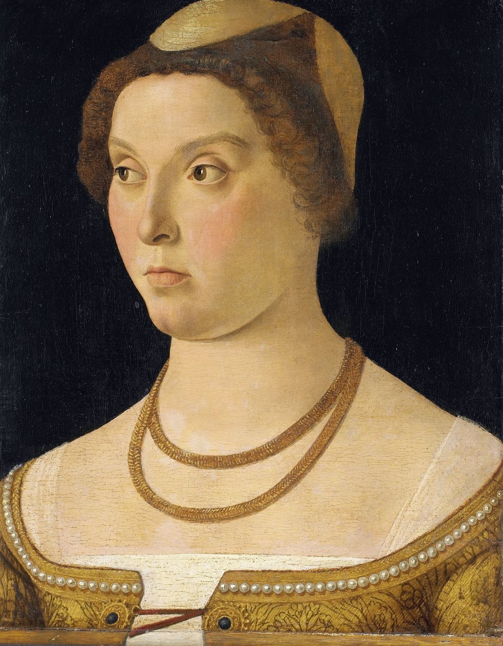 Porträtt av en kvinna av Giovanni Bellini (circle of)