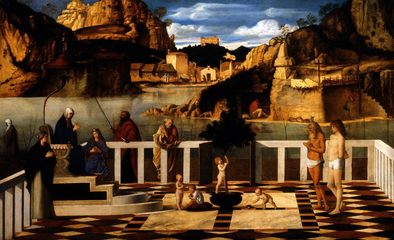 Italienska: Helig allegori av Giovanni Bellini