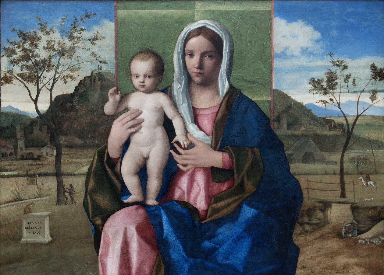 Välsignelse av madonna och barn av Giovanni Bellini