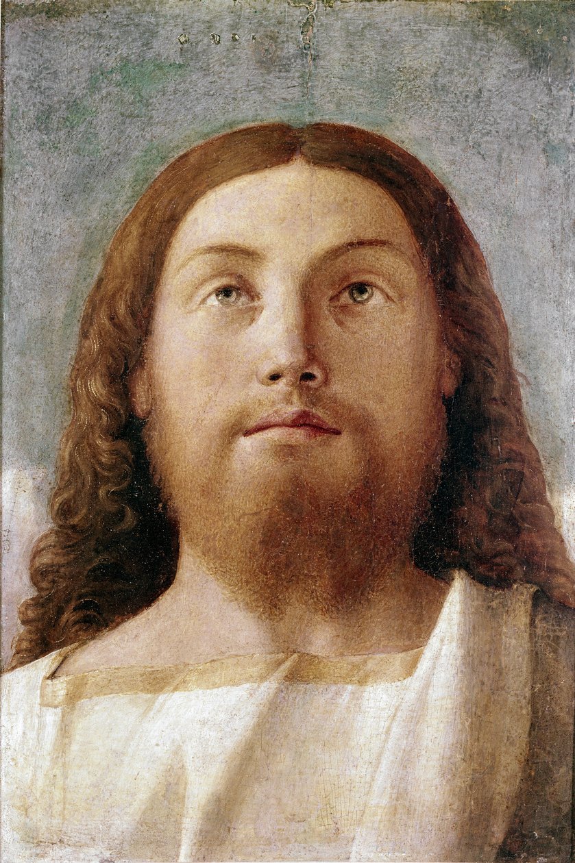 Återlösaren. Detalj (tempera på panelen av Giovanni Bellini