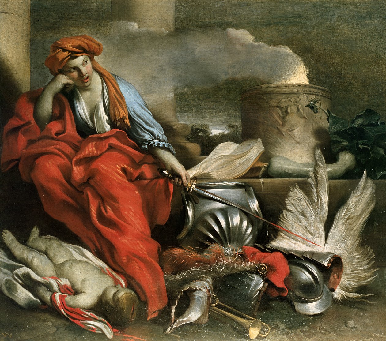 Medea av Giovanni Benedetto Castiglione