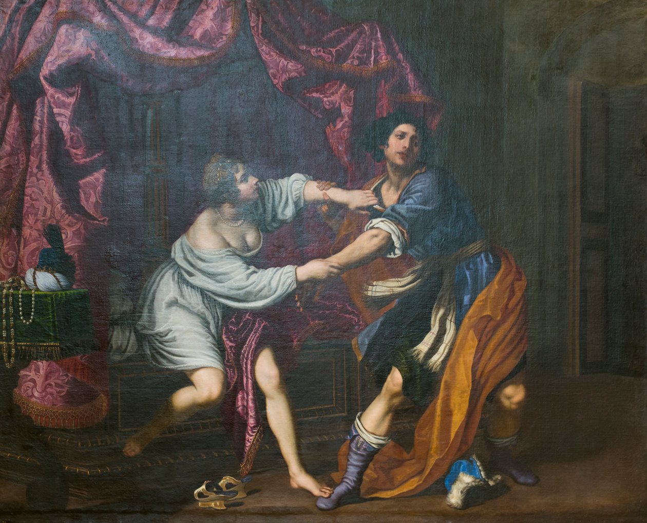 Josef och Potifars hustru av Giovanni Biliverti