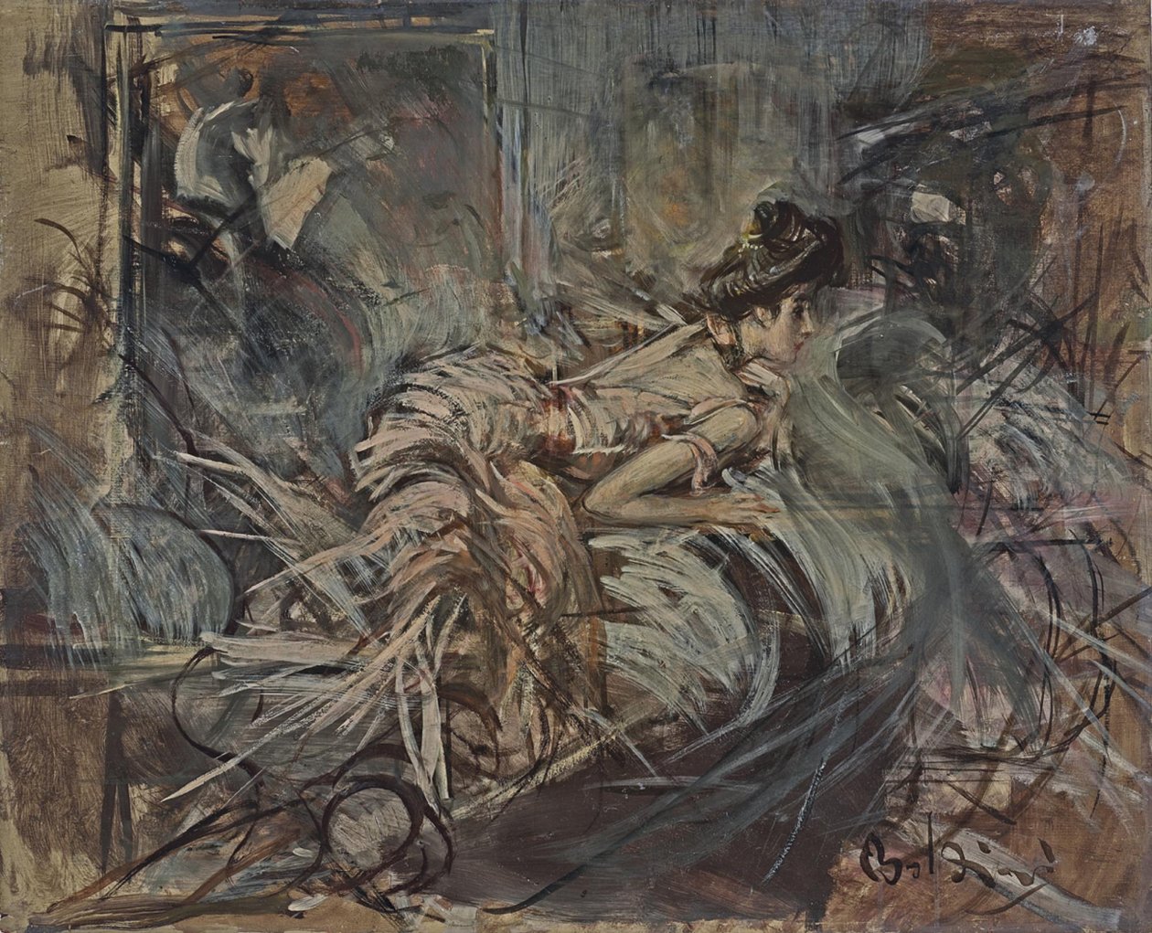 Boldini - Konstnärens modell av Giovanni Boldini