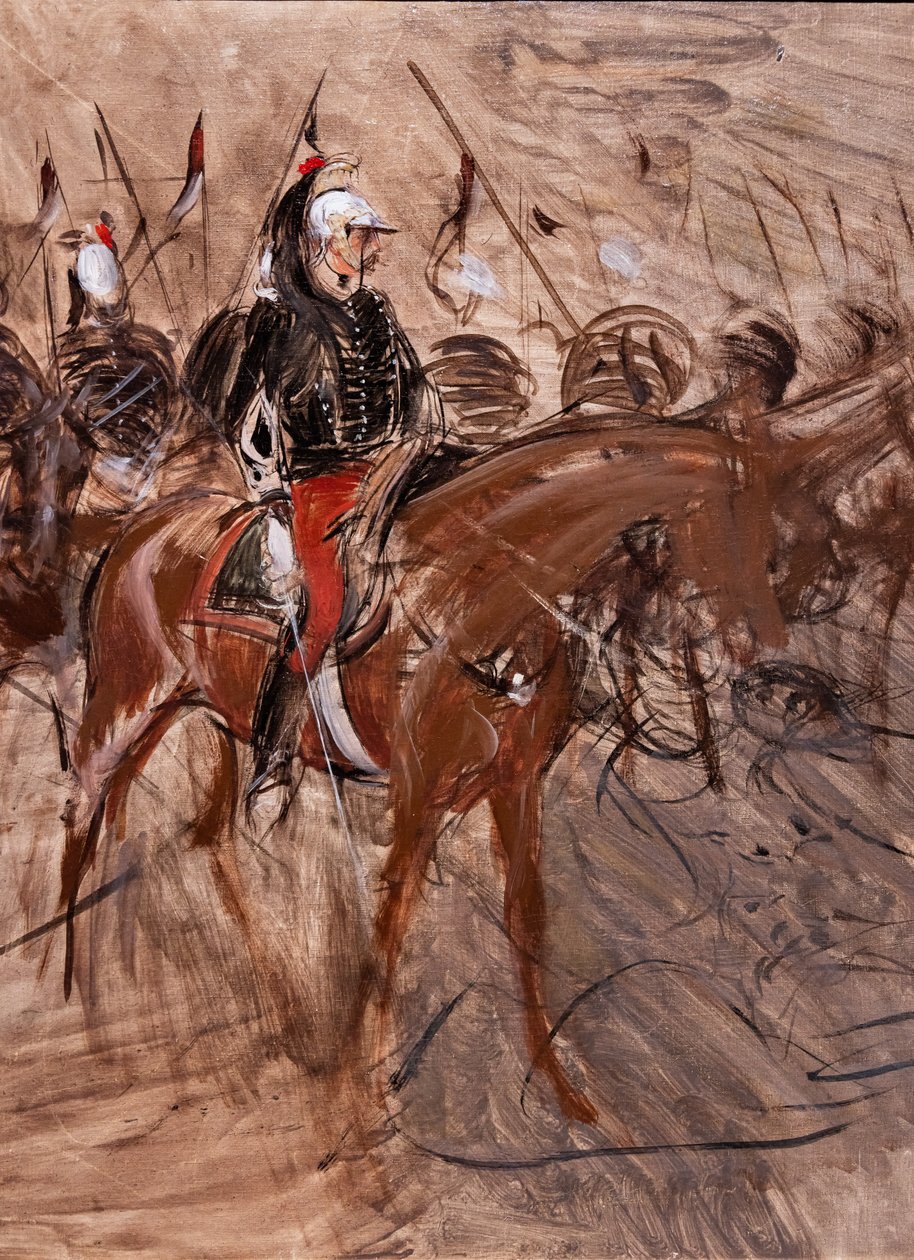 Dragoner till häst av Giovanni Boldini