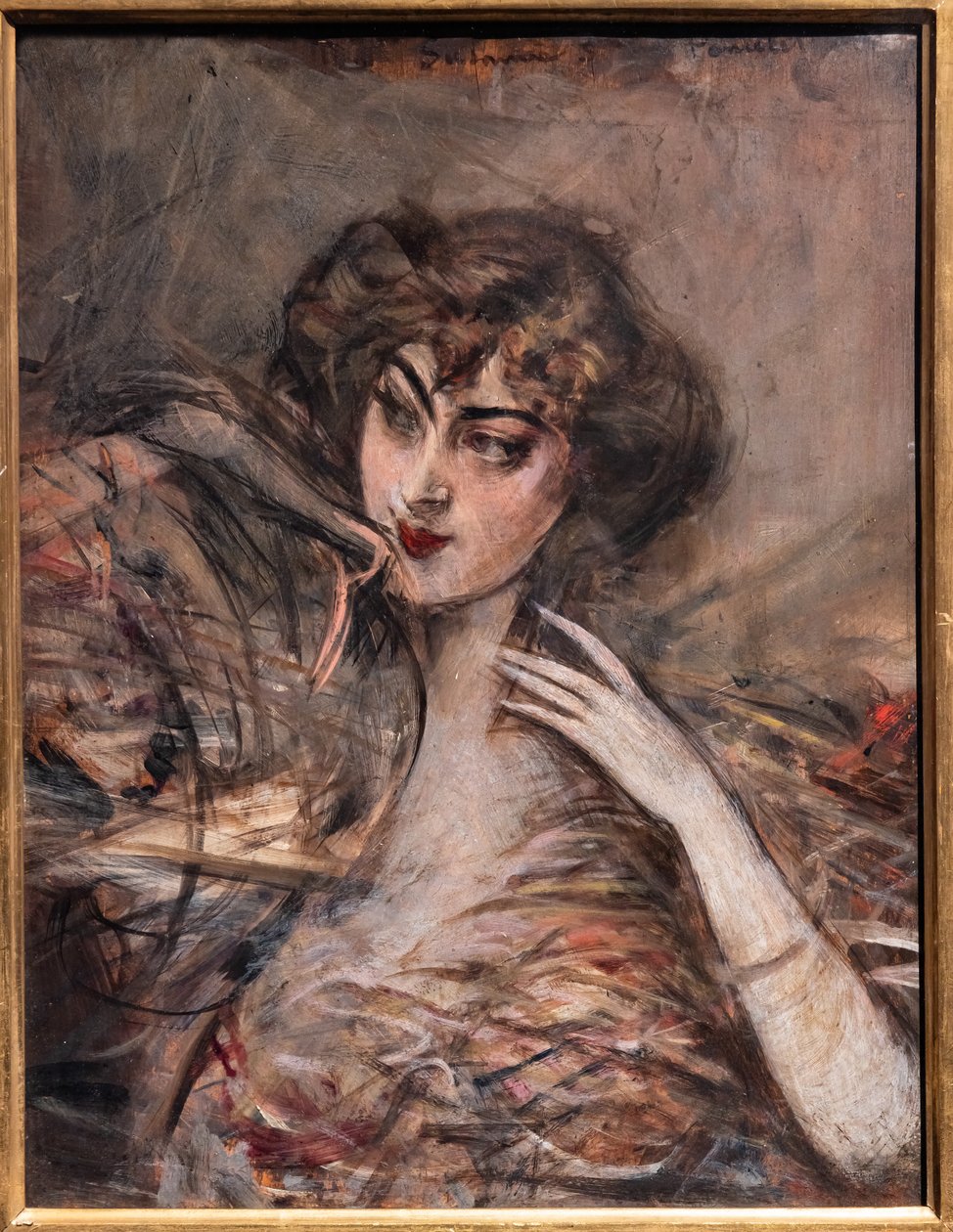 Frontal porträtt av Giovanni Boldini
