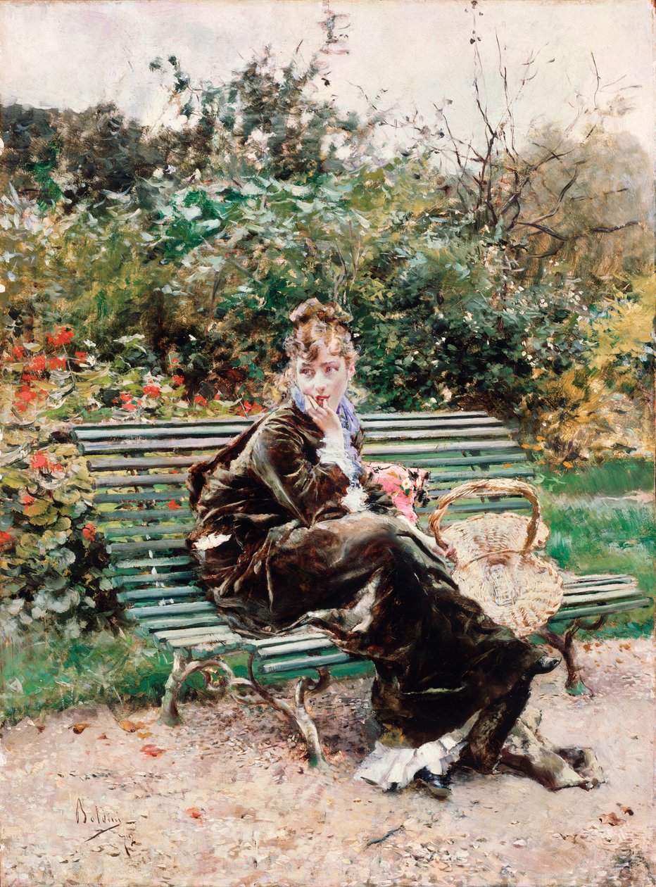 Hyde park (olja på duk av Giovanni Boldini
