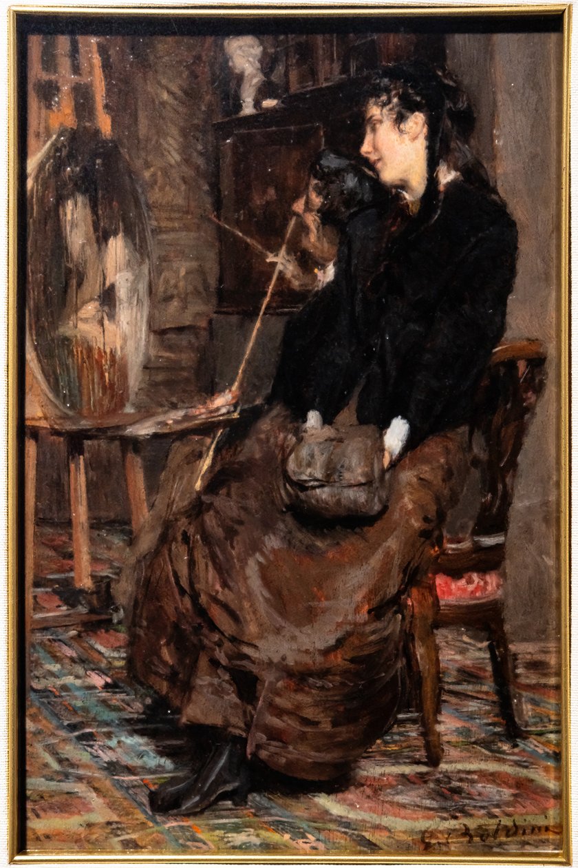 I målarens studie av Giovanni Boldini