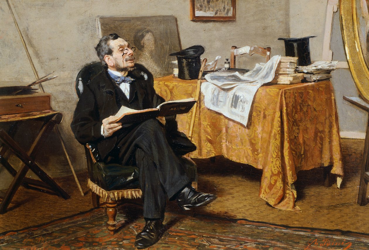 Interiör med figur, av Giovanni Boldini av Giovanni Boldini