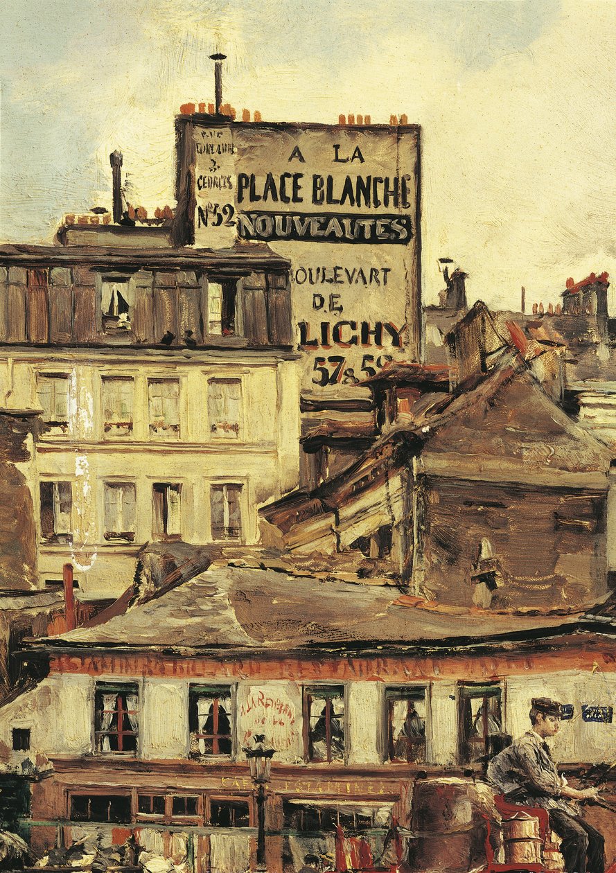 Italien, utsikt över Place Clichy i Paris av Giovanni Boldini
