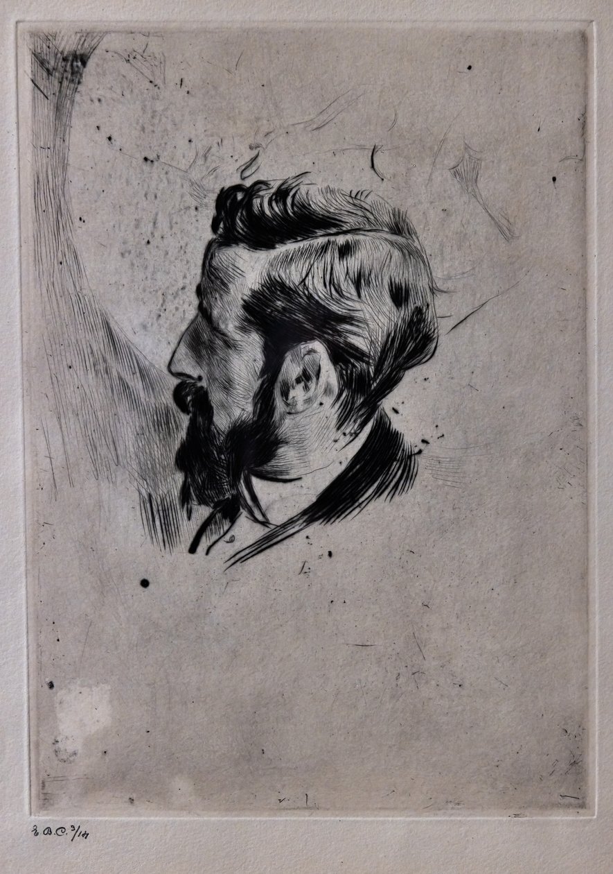 Porträtt av Paul Helleu av Giovanni Boldini