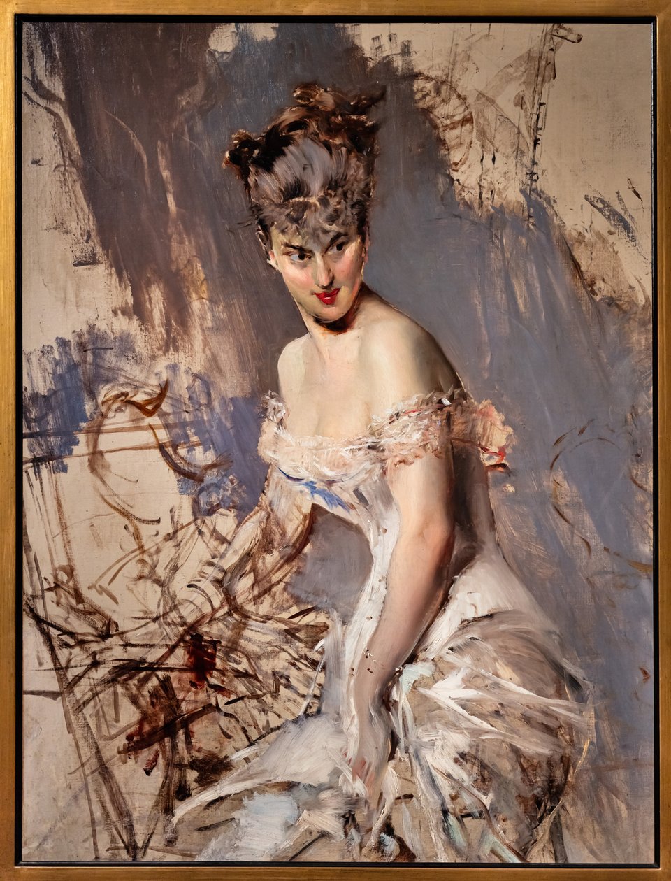 Porträtt av skådespelerskan Alice Regnault av Giovanni Boldini