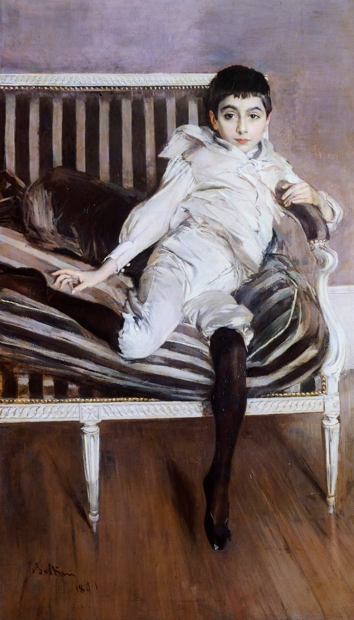 The Little Subercaseuse av Giovanni Boldini (1842-1931) av Giovanni Boldini