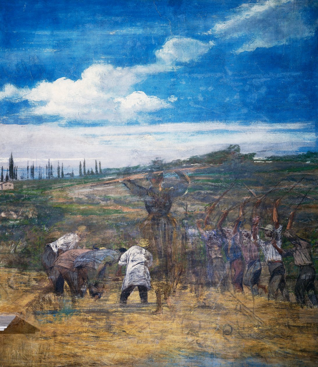 Tröska spannmål av Giovanni Boldini