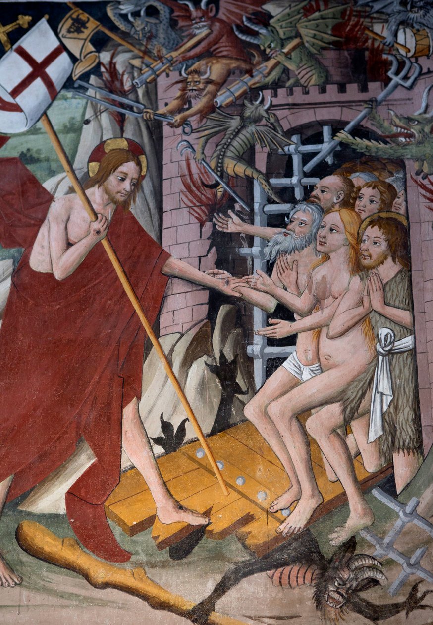 Nedstigning till helvetet, c.1492 av Giovanni Canavesio