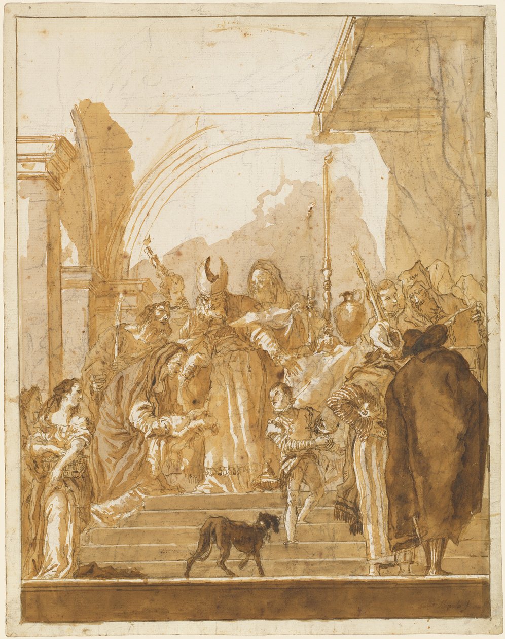 Presentationen i templet av Giovanni Domenico Tiepolo