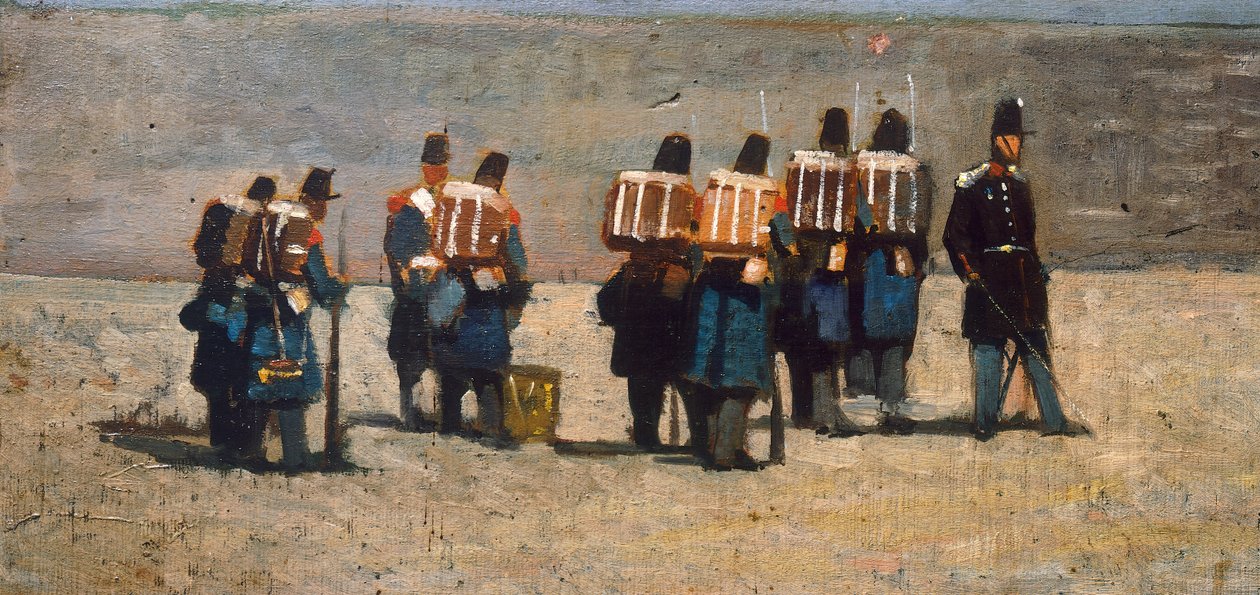 Franska soldater 59 av Giovanni Fattori