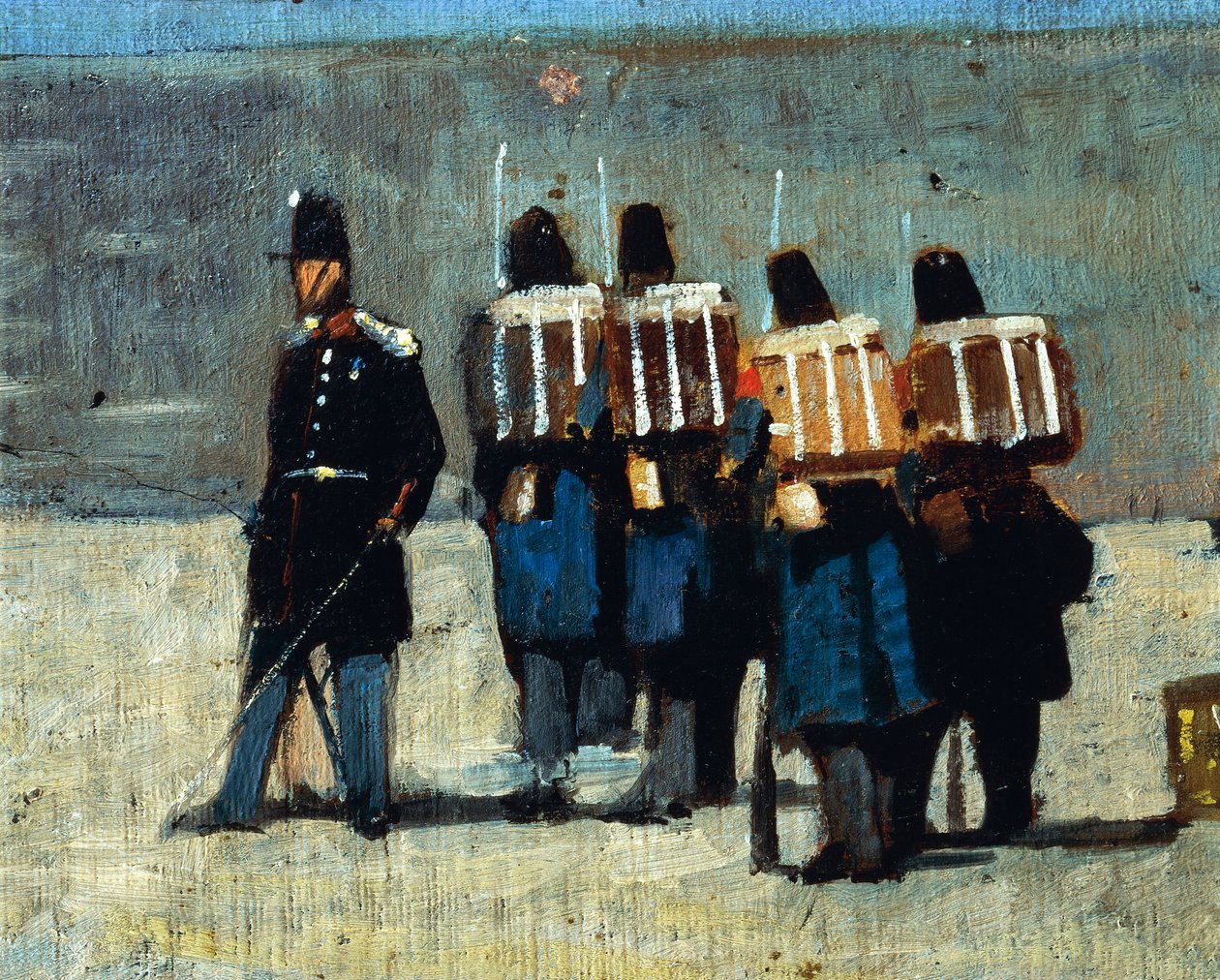 Franska soldater 59 av Giovanni Fattori