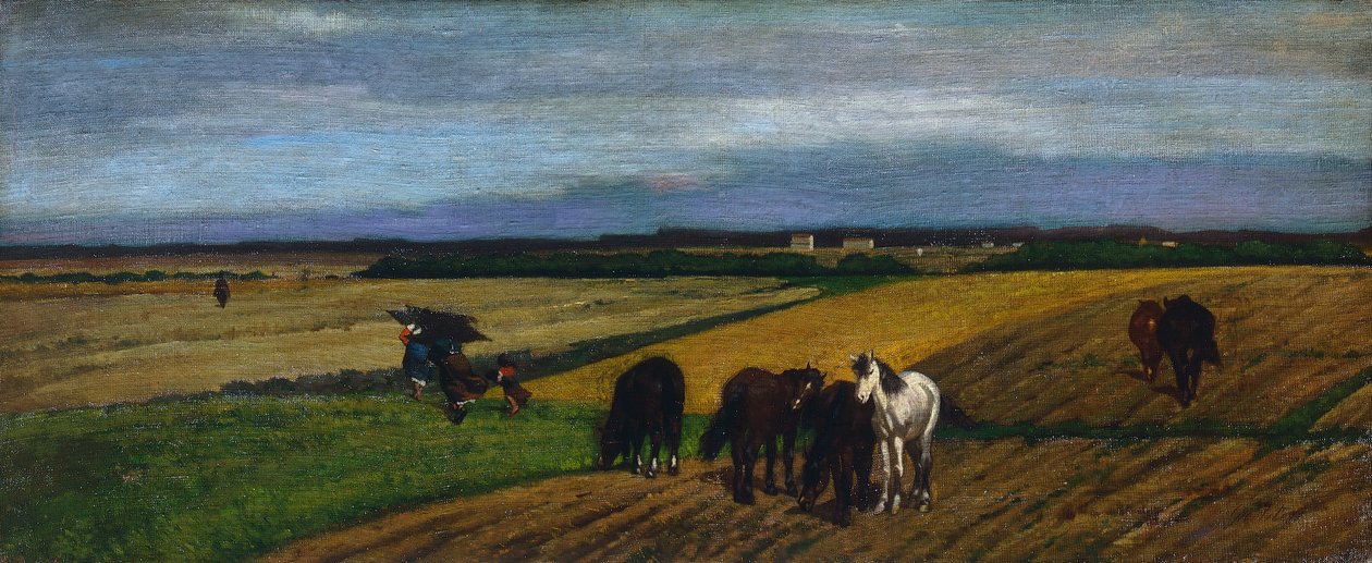 Betesmark, av Giovanni Fattori (1825-1908) av Giovanni Fattori