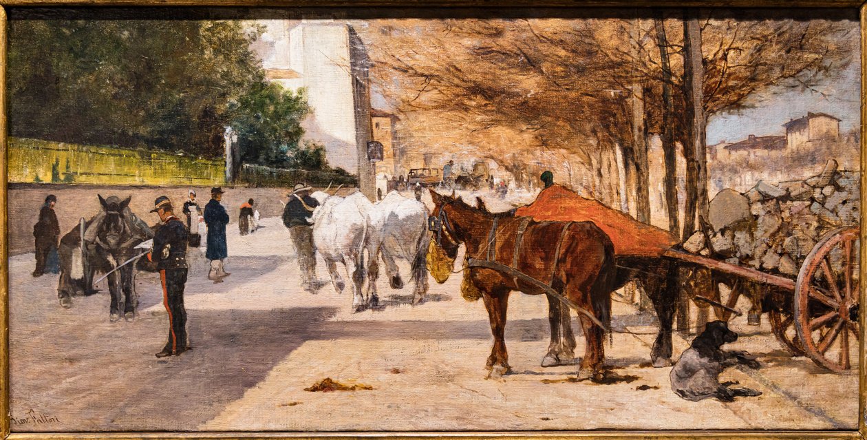 Prince Amedeo Avenue i Florens av Giovanni Fattori