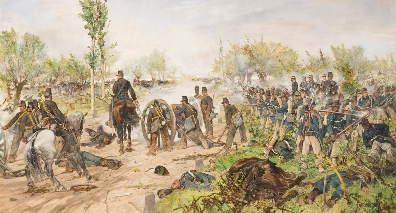 Slaget vid Custoza av Giovanni Fattori