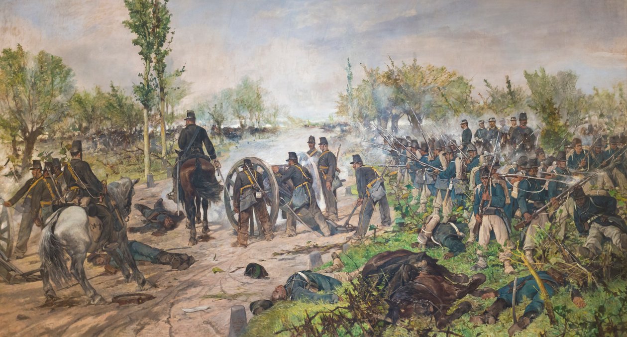 Slaget vid Custoza av Giovanni Fattori