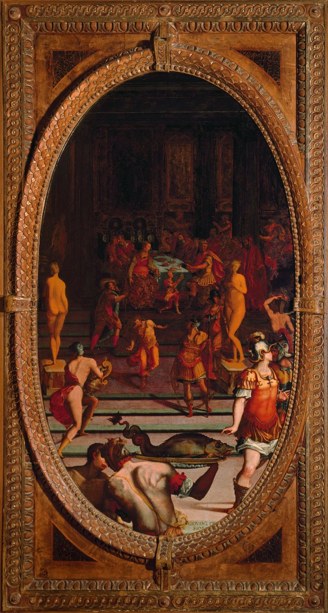 Ringen från Samos Polycrates (målning av Giovanni Fedini