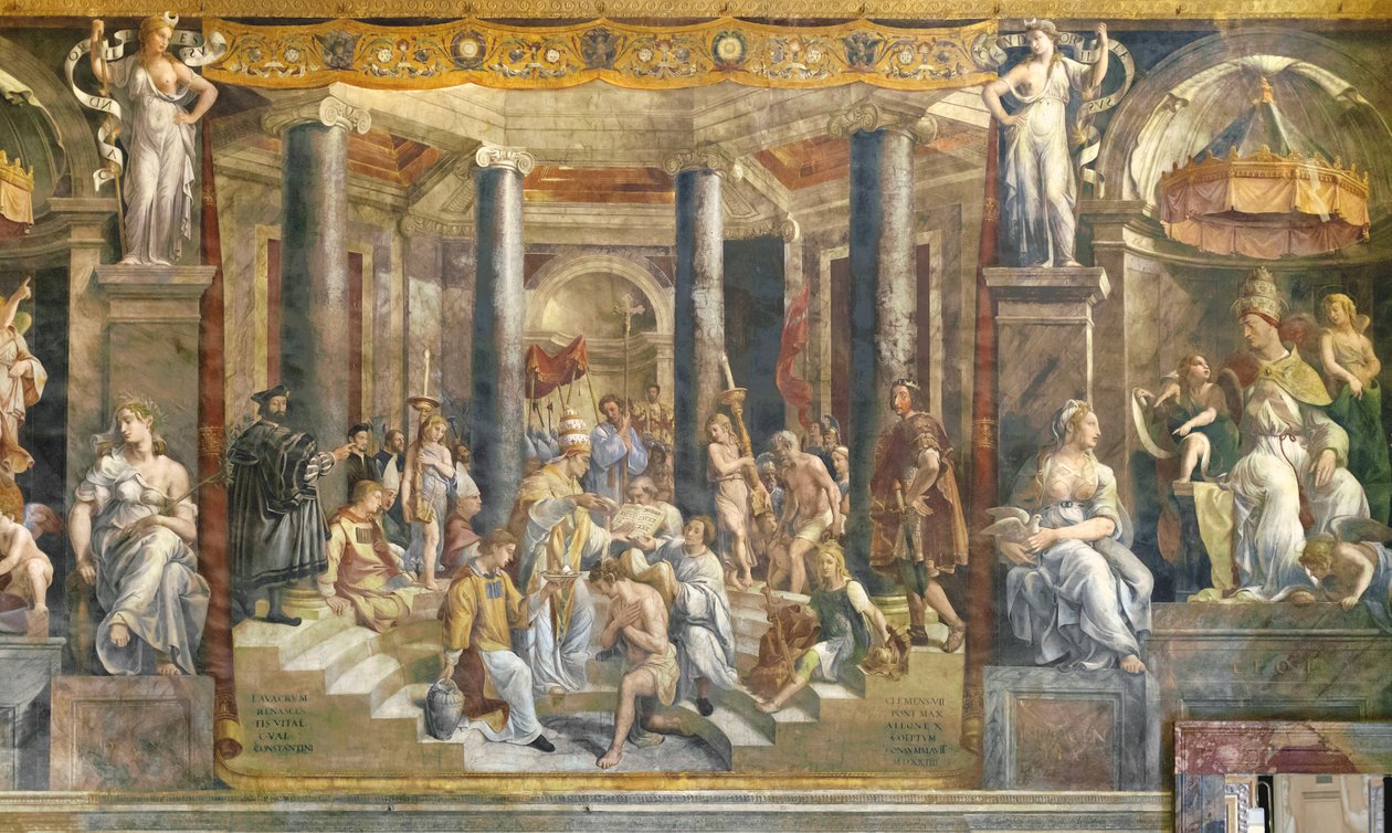 Konstantins dop av Giovanni Francesco (c.1488 1528) Penni