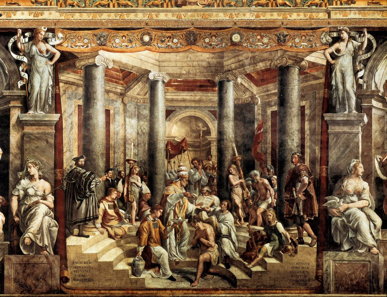 Konstantins dop av Giovanni Francesco (c.1488 1528) Penni