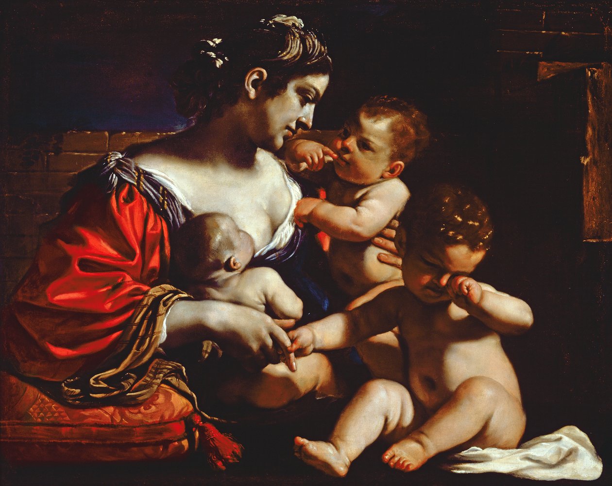Kristen välgörenhet, c.1625-26 av Giovanni Francesco Barbieri