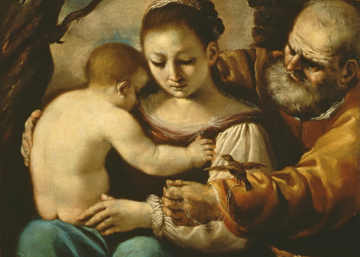 helig familj av Giovanni Francesco Barbieri