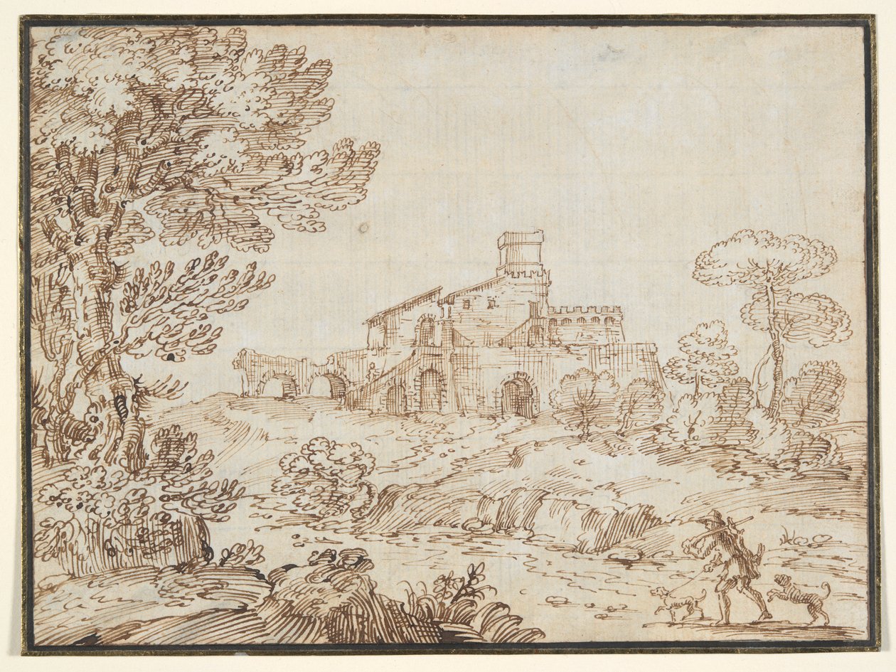 Termi de Caracalla (Caracallas bad) av Giovanni Francesco Grimaldi