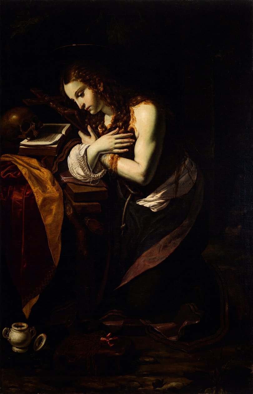 Den ångerfulla Maria Magdalena, 1625-1630. av Giovanni Francesco Guerrieri