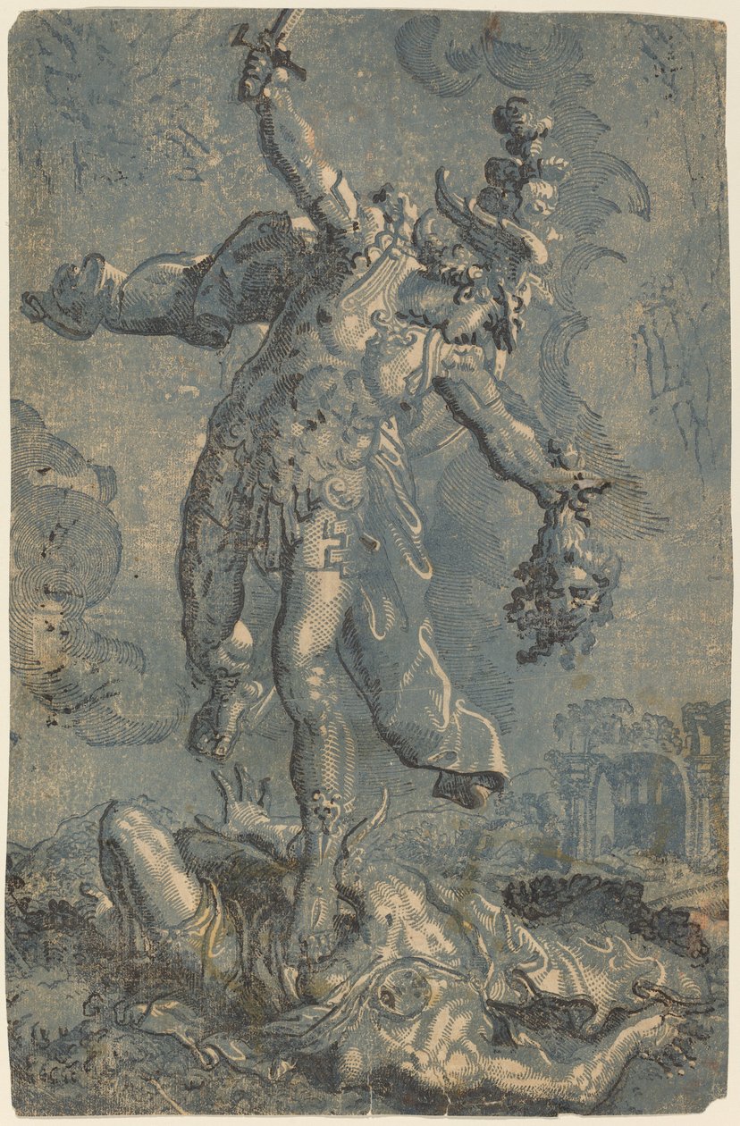 Perseus av Giovanni Gallo after Marco Pino