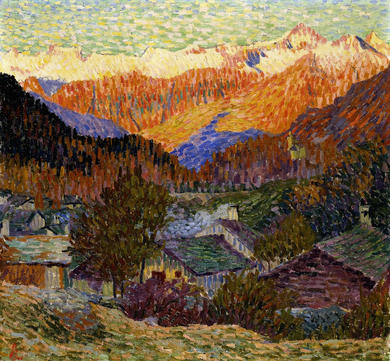 Höstmorgon av Giovanni Giacometti