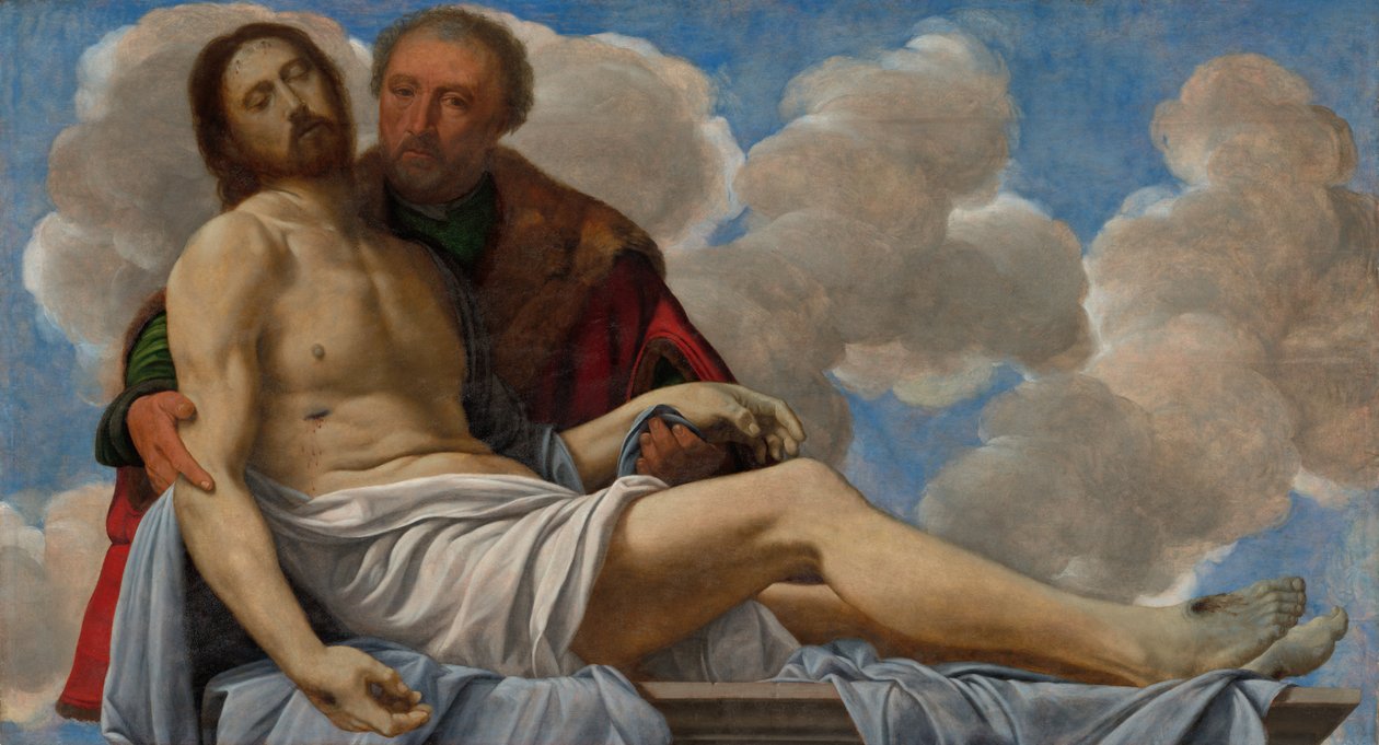 Kristus med Josef av Arimatea av Giovanni Girolamo Savoldo